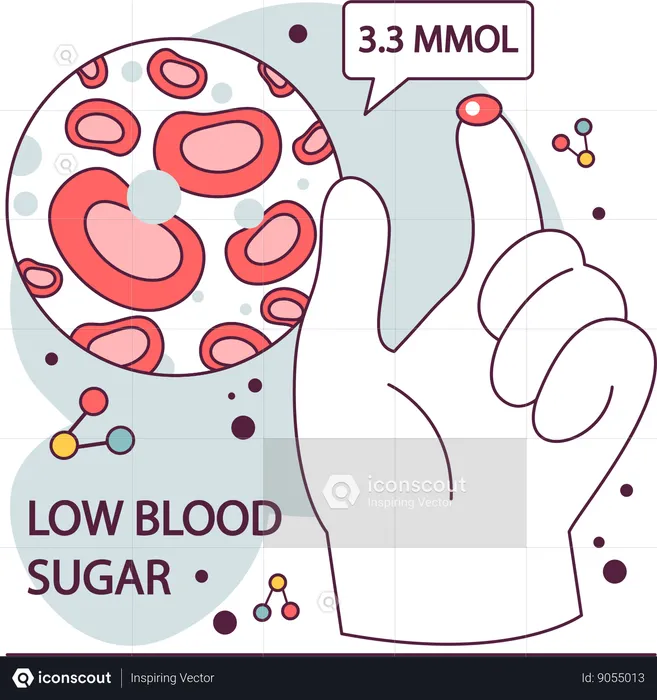High diabetes  Illustration