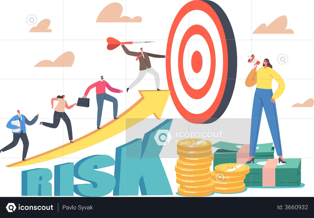 High Growing Risk Start Up Project  Illustration