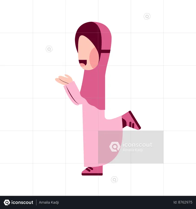 Hijab Kid  Illustration