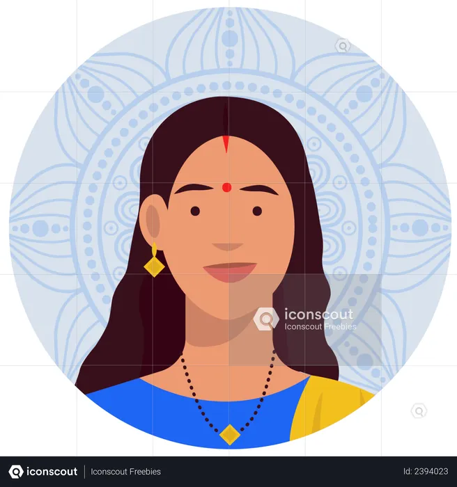 Hindu female  Illustration