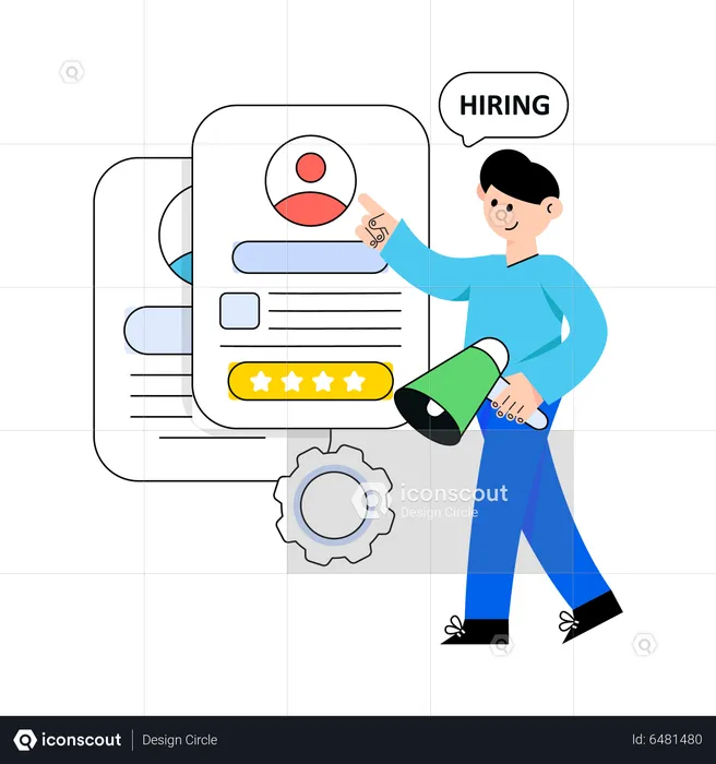 Hiring Employee  Illustration