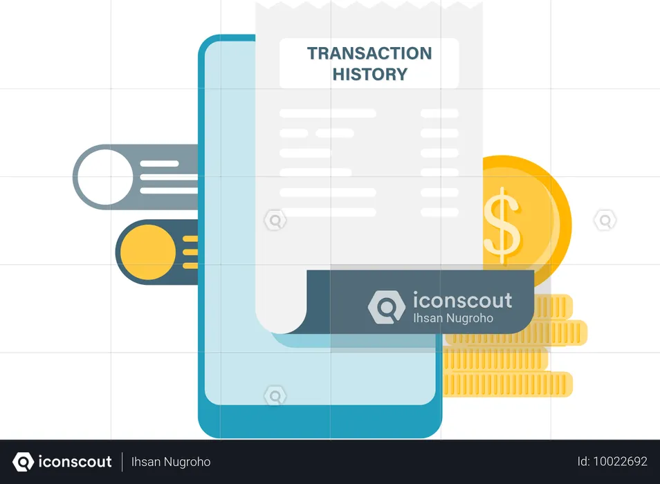 Historial de transacciones  Ilustración