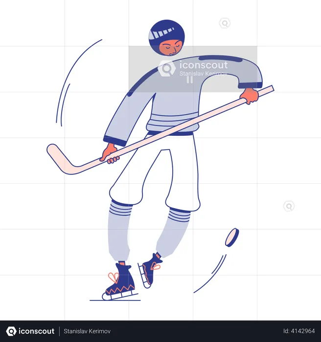 Hockey Guy  Illustration