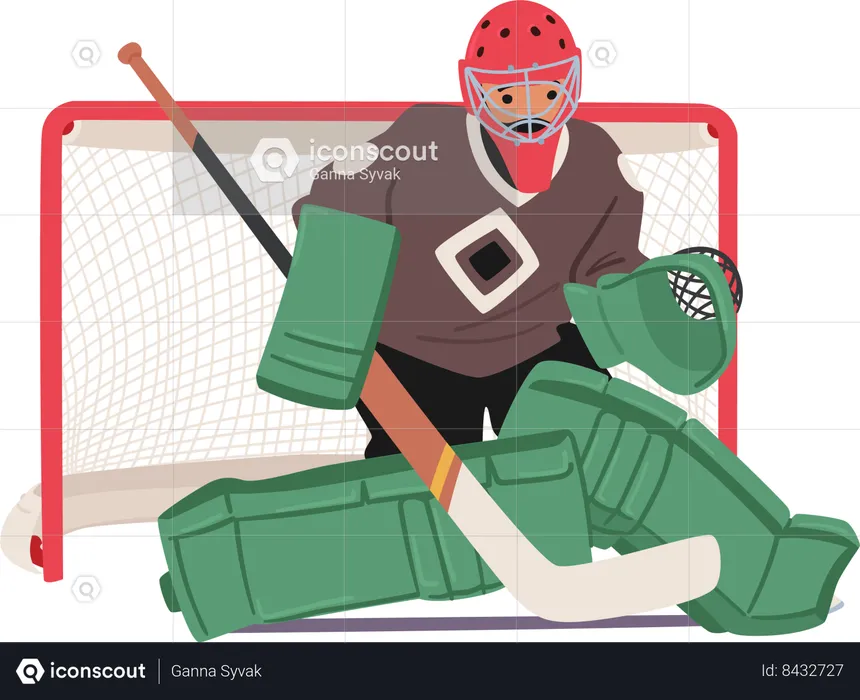 Hockey Match  Illustration