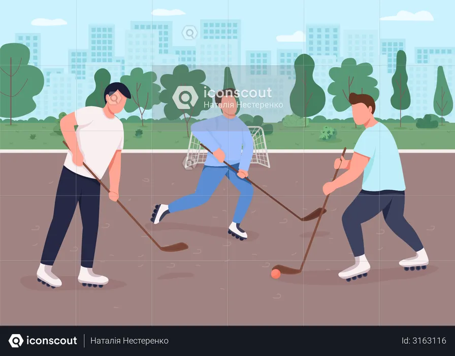 Hockey sobre hierba  Ilustración