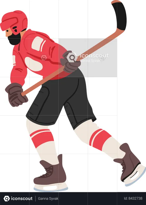 Hockey sobre hielo  Ilustración