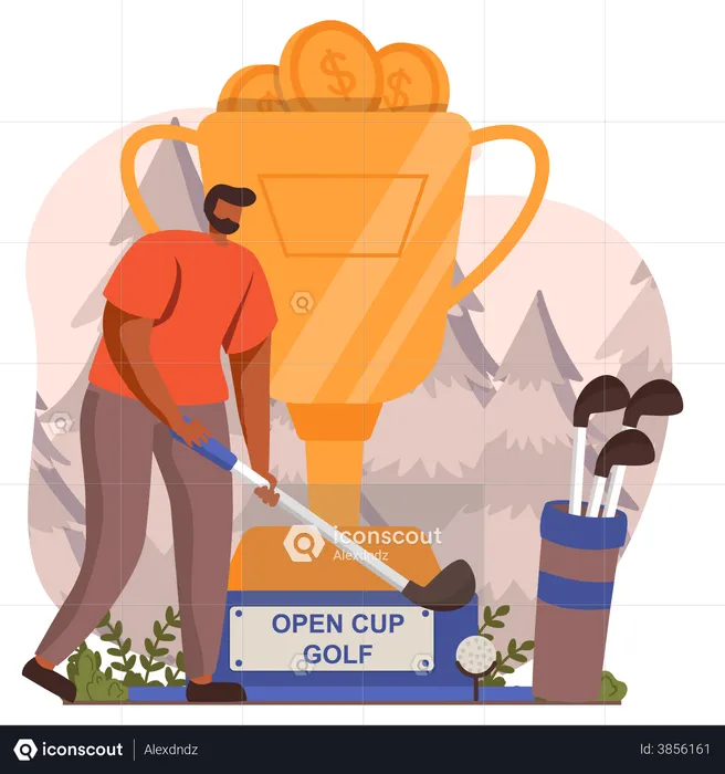 Hockey tournament winner  Illustration