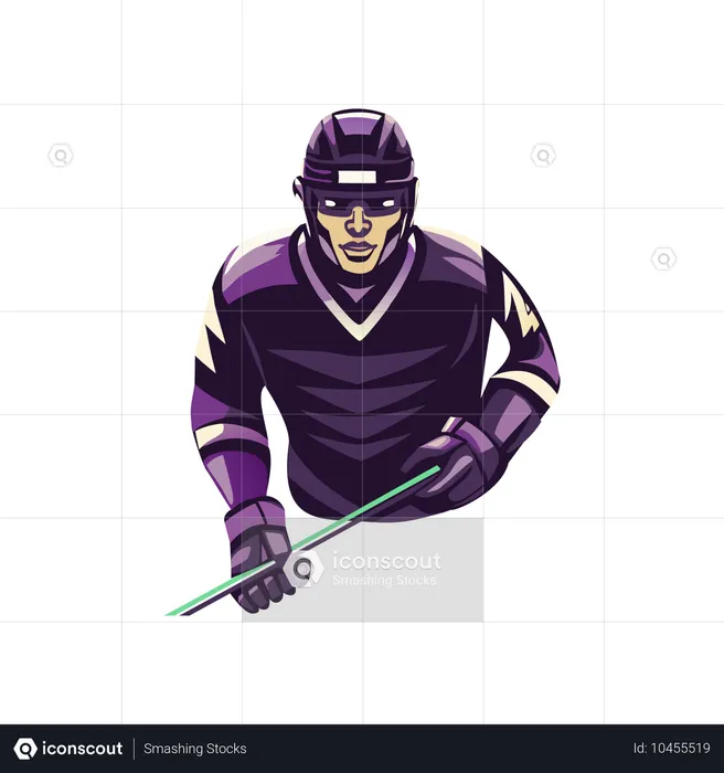 Hockey Spieler  Illustration