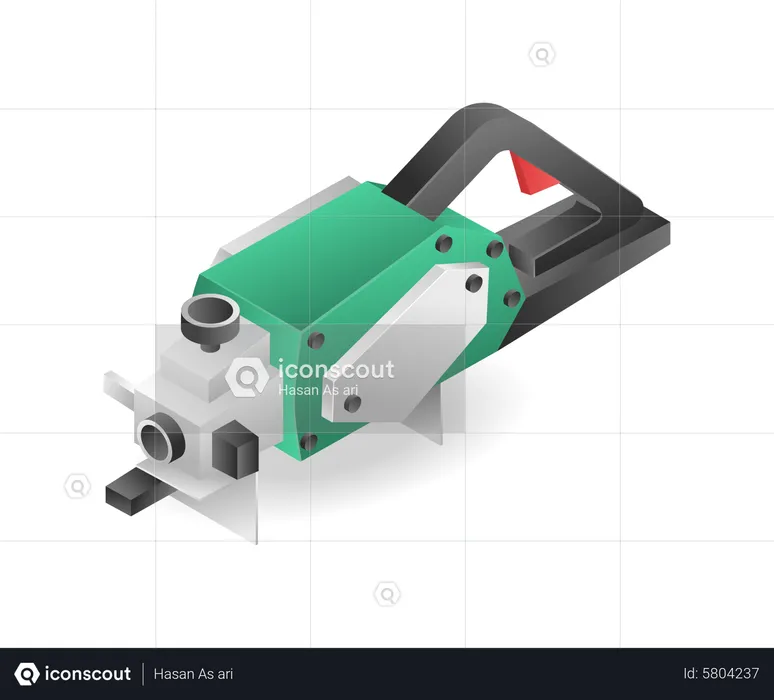 Holzhobelmaschine  Illustration