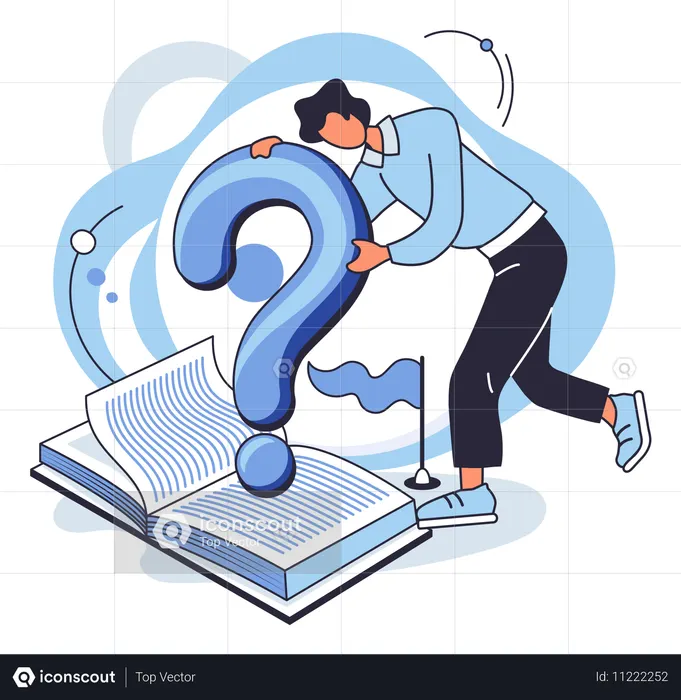 Hombre resolviendo problemas de negocios  Ilustración