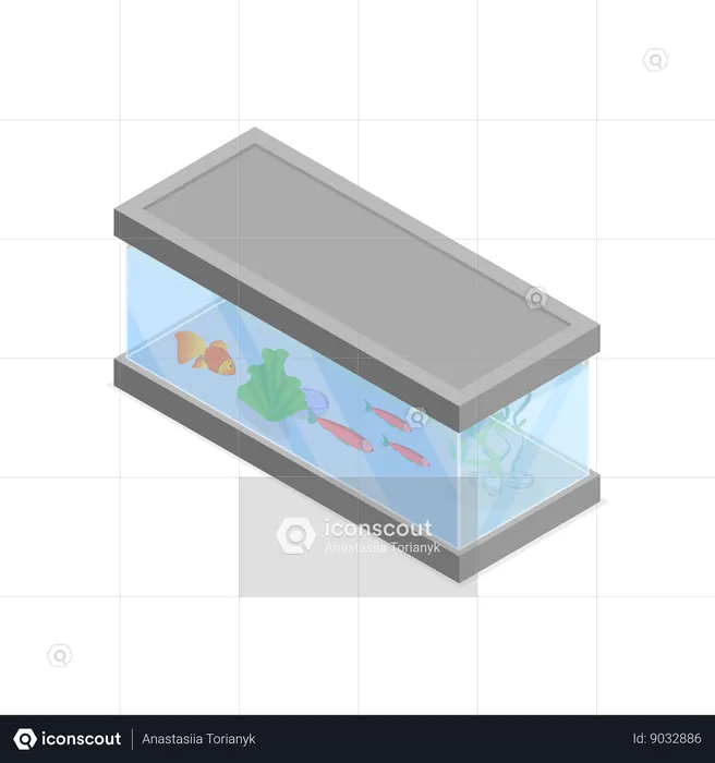 Home aquarium  Illustration