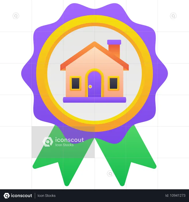 Home Badge  Illustration