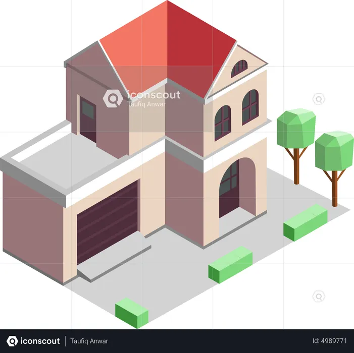 Haus dach architektur  Illustration