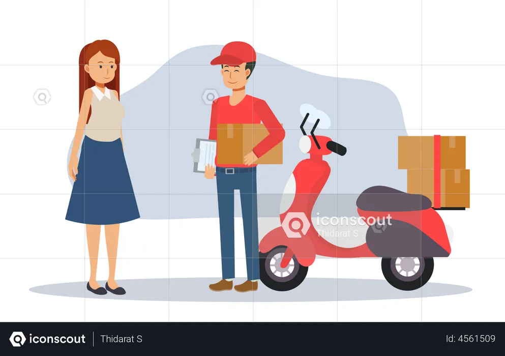Home Delivery  Illustration