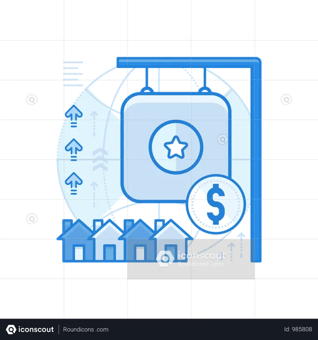 Home For Sale  Illustration