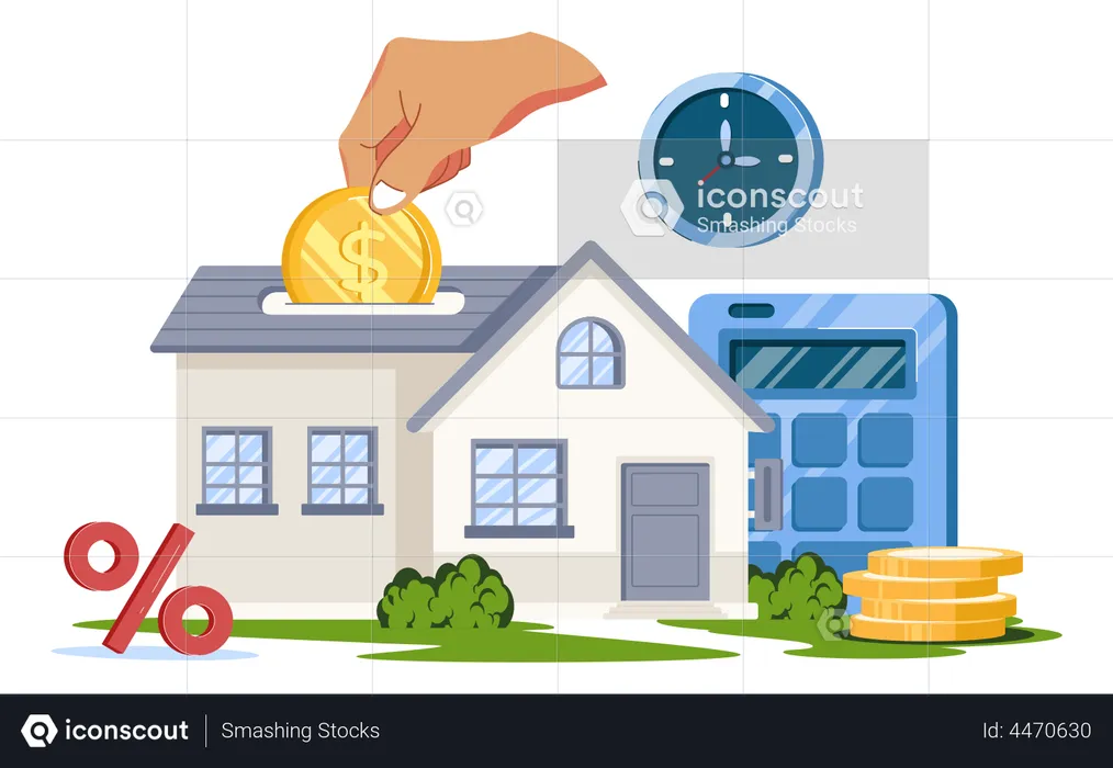 Home Investment  Illustration
