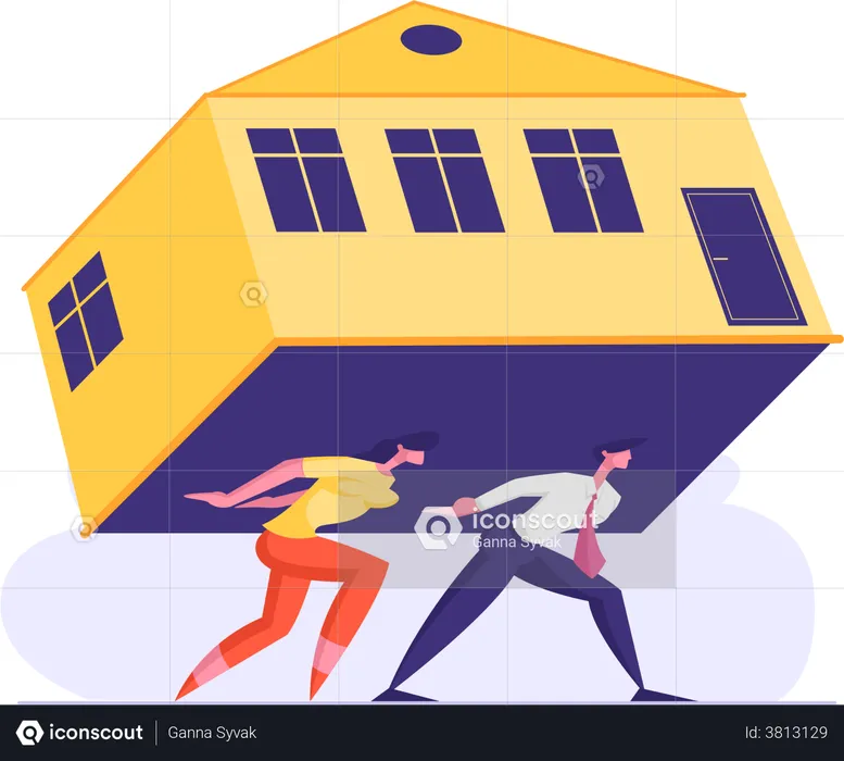Home loan mortgage  Illustration