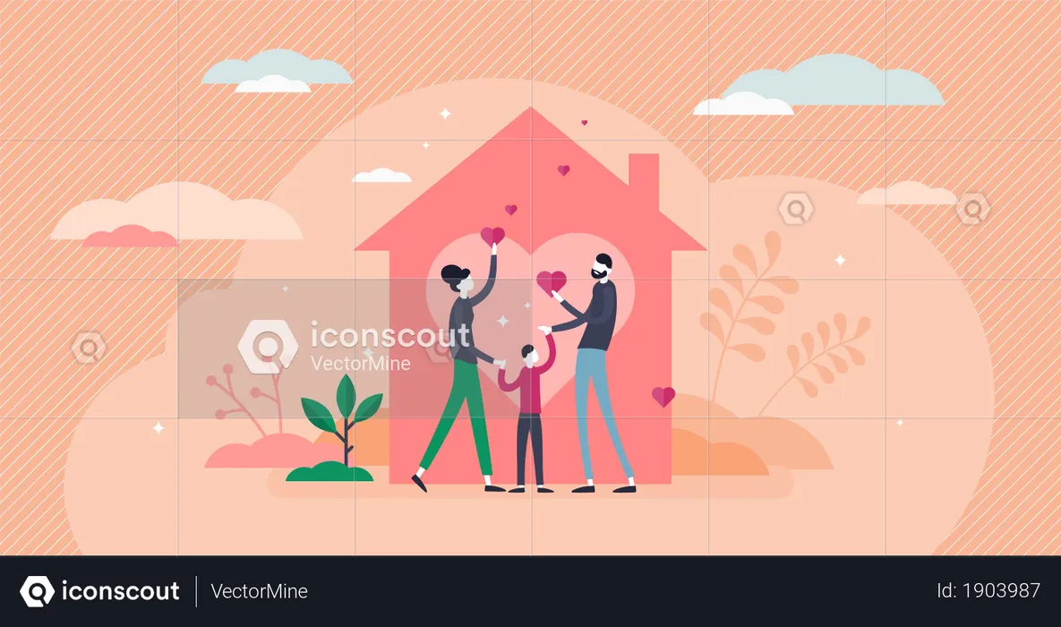Home love  Illustration