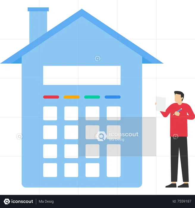 Home mortgage  Illustration