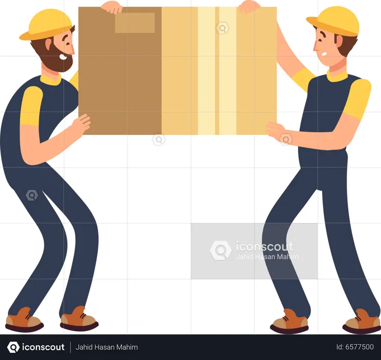 Home Mover moving box  Illustration
