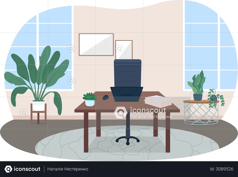 Home office  Illustration