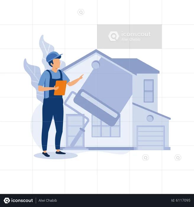 Home Repair Service  Illustration