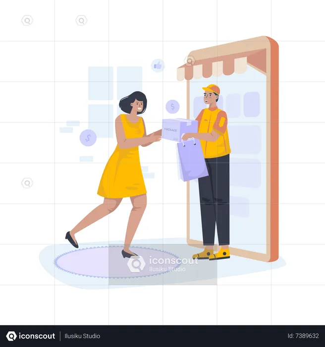 Home shopping service  Illustration