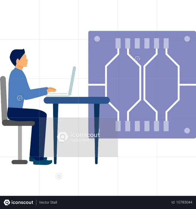 Homem desenvolve tecnologia de chip para servidores  Ilustração