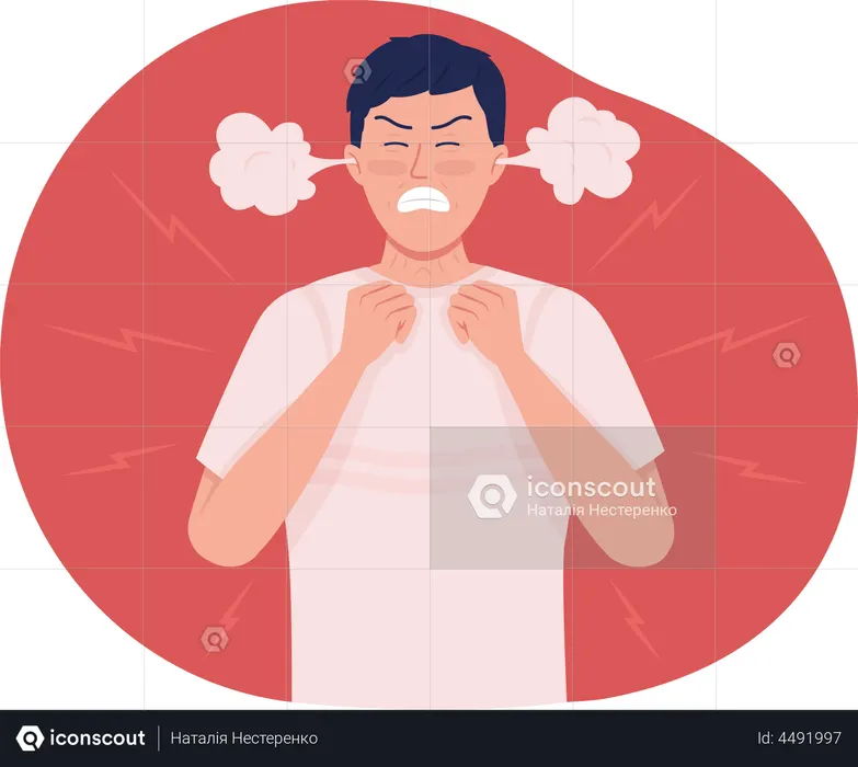 Homem em fúria  Ilustração