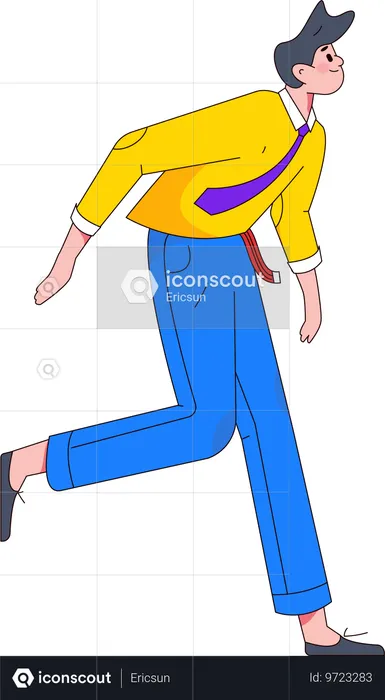 Homem fazendo dança  Ilustração