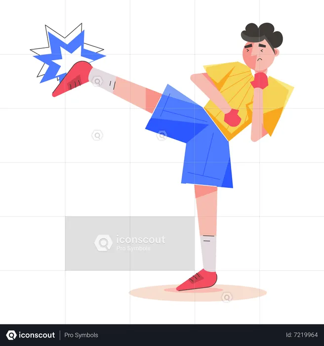Homem fazendo exercício para as pernas  Ilustração