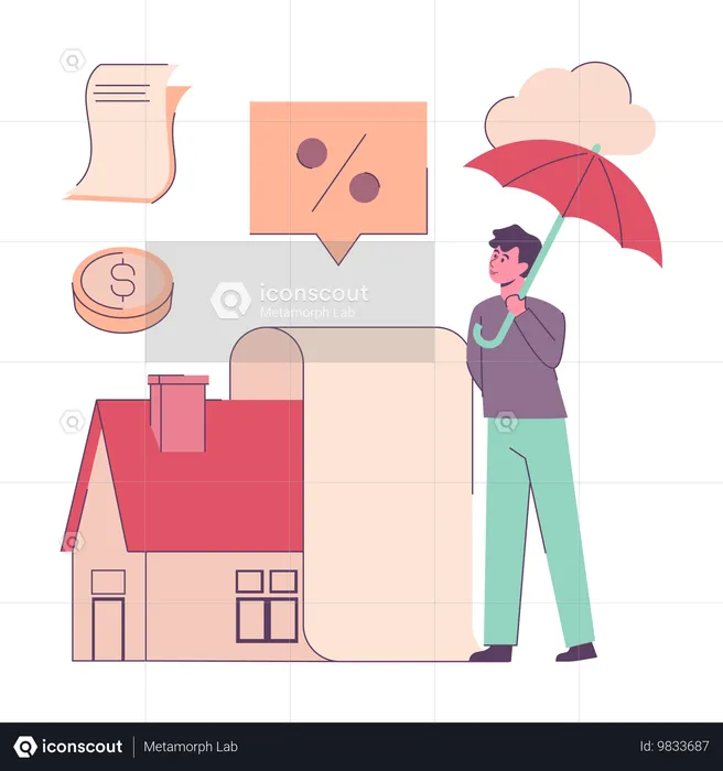 Homeowners Insurance  Illustration