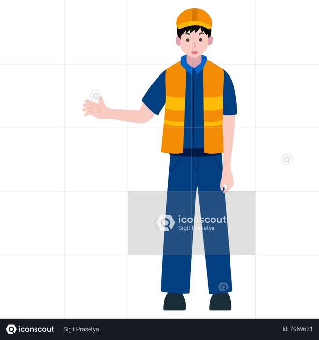 Ingénieur en construction  Illustration