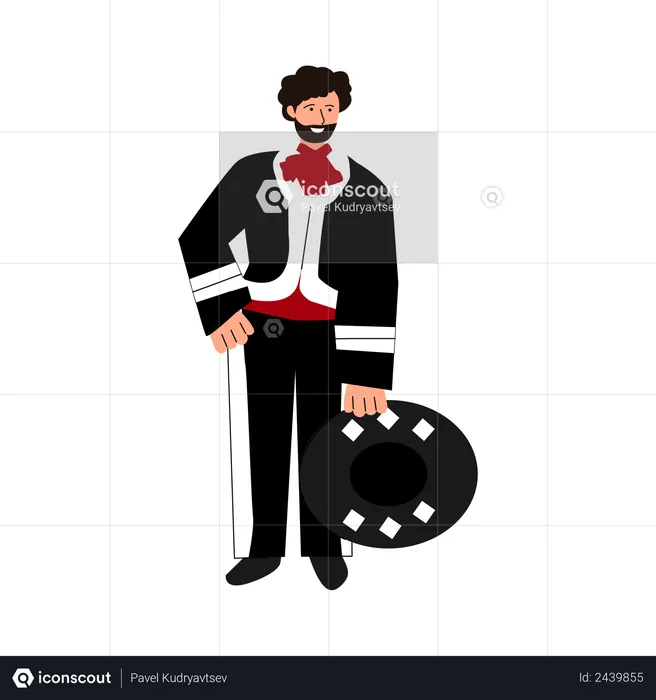 Homme mexicain  Illustration