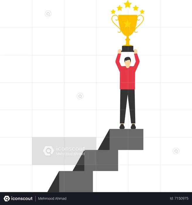 Hope for success in business  Illustration