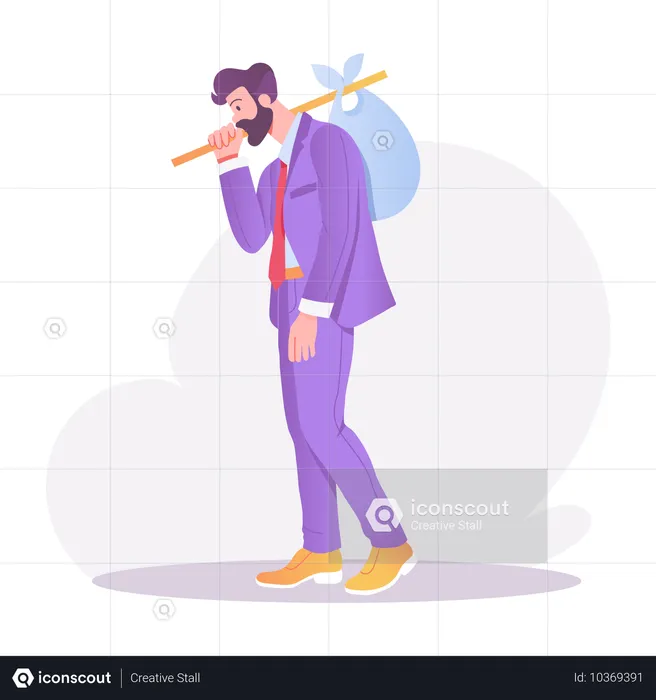 Hopeless businessman  Illustration