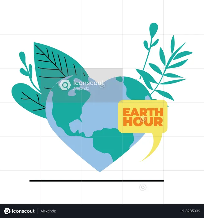 Hora de la Tierra  Ilustración