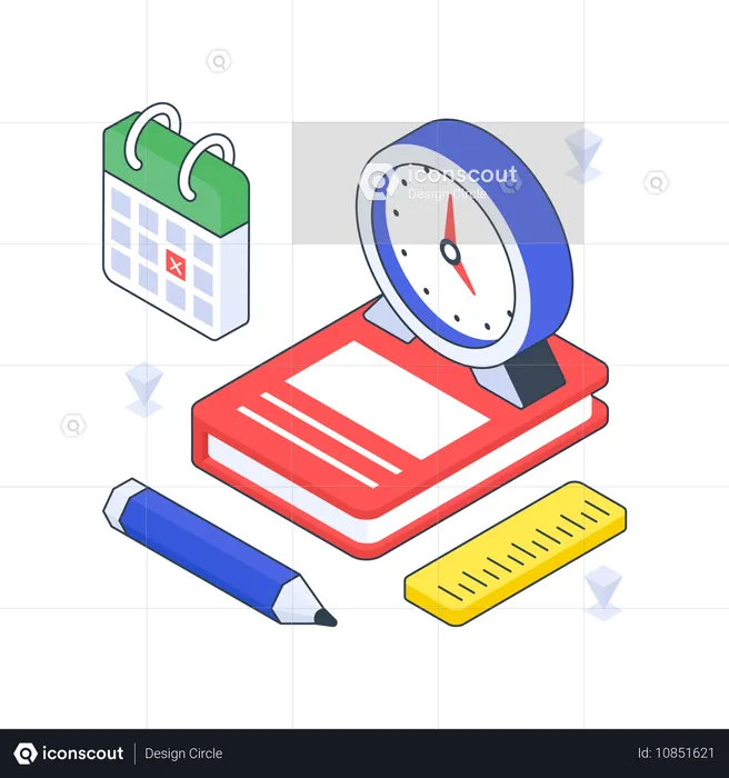 Horaire de cours  Illustration