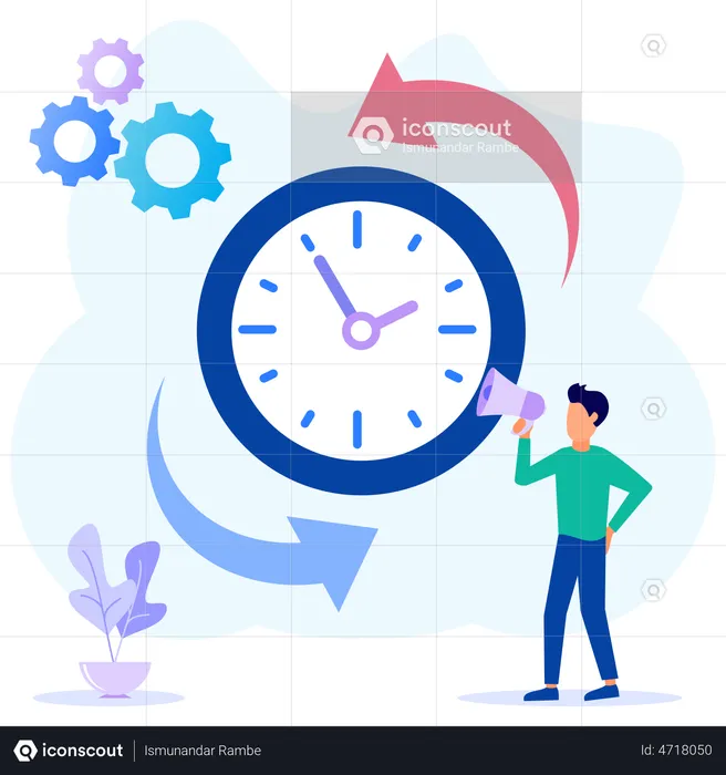 Horaire de travail  Illustration