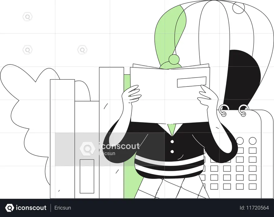 Horario de educación  Ilustración