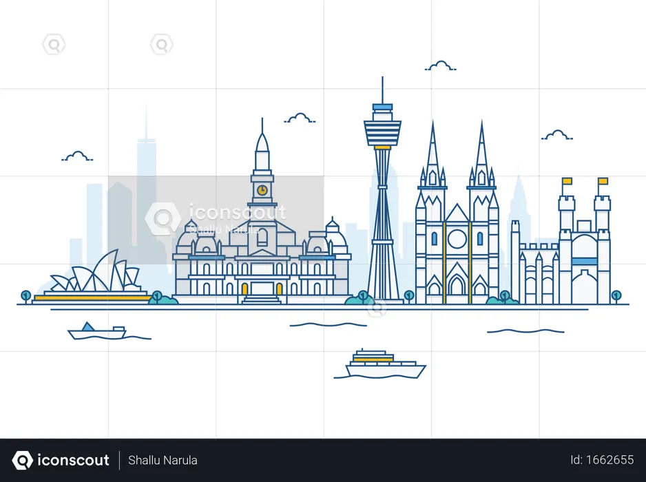 Horizonte de sídney  Ilustración