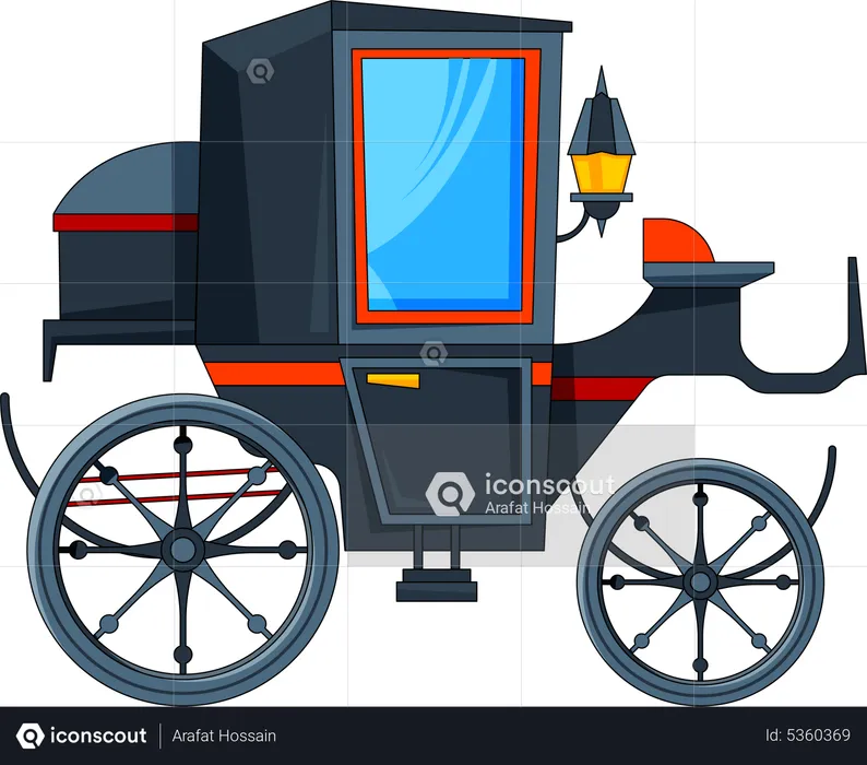 Horse Carriage  Illustration