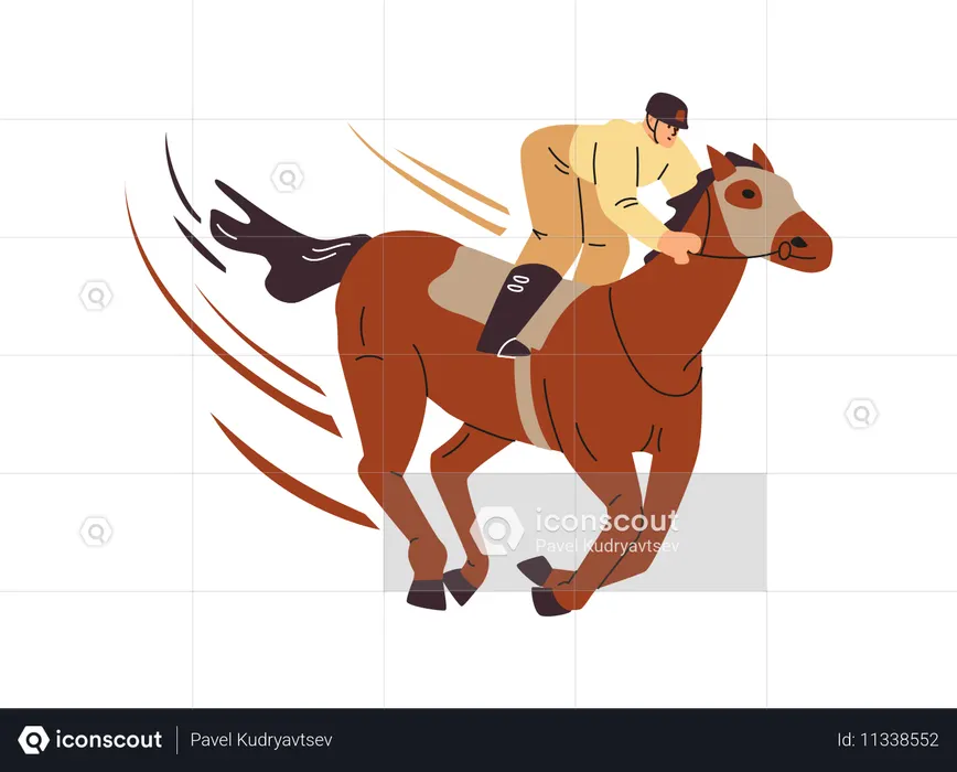Horse racing  Illustration