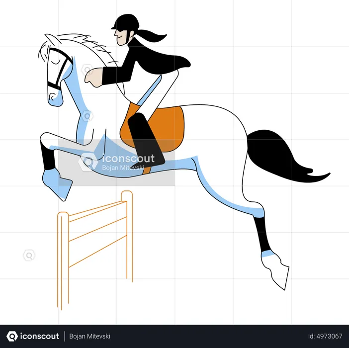 Horse racing  Illustration