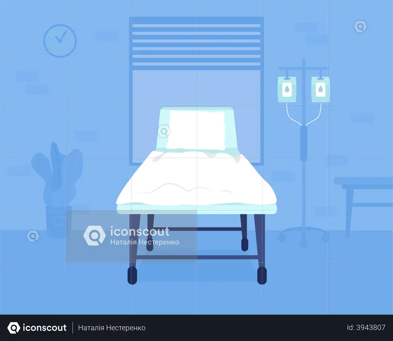 Hospital bed  Illustration