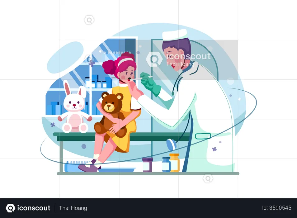 Hospital de niños  Ilustración