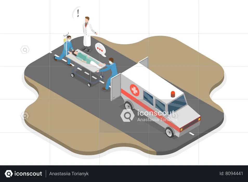 Hospital Emergency  Illustration