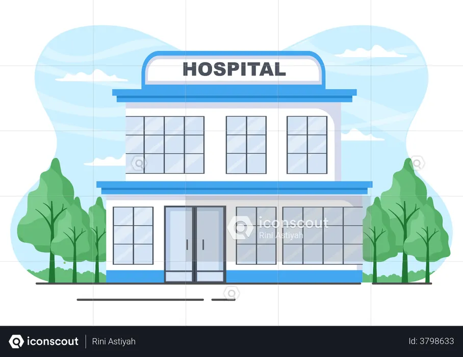 Hospital for Healthcare  Illustration