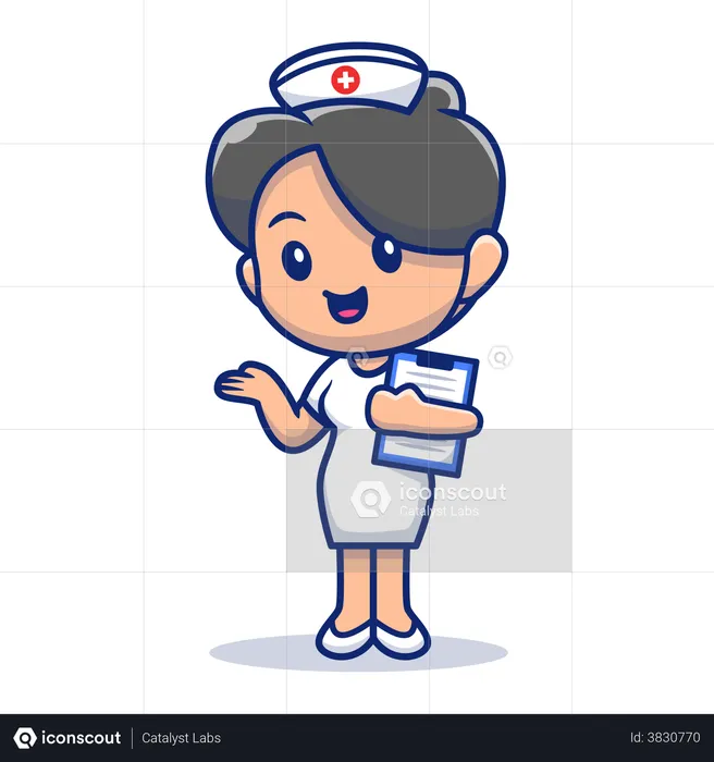 Hospital receptionist  Illustration