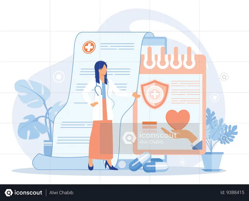 Hospital Services  Illustration